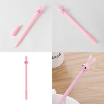 토끼 핑크 중성 특이한볼펜 귀여운볼펜 신기한 인싸학용품 필기감좋은