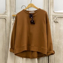 뒷트임 보들 레이온 봄가을 가오리핏 여성 맨투맨 루즈핏