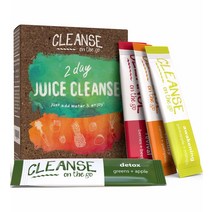 3일 주스 클렌징 물 넣고 즐기세요 1인용 파우더 패킷, 2 Day Cleanse