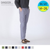 남성 에어린넨 밴딩팬츠_남자바지_밴딩바지