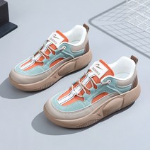 Modern Fashion 여자 메쉬 통굽 스니커즈 키높이 운동화 무지외반증 발편한 여성신발