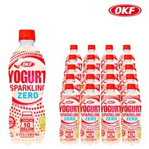 오케이에프 요구르트 스파클링 제로 500ml X 20개 펫음료 스파클링 탄산음료 유산균음료 저칼로리 다이어트음료 사무실간식