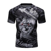 주짓수래쉬가드 도복 3d 인쇄 티셔츠 남성 압축 셔츠 기본 레이어 반팔 운동 피트니스 mma 바디 빌딩 탑스 래쉬가드 티셔츠