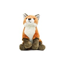Red Fox 플러시 장난감 봉제 동물 인형 20.3cm(8인치) 부드럽고 편안한 취침 시간 이야기 여우 어린이 선물 침실 장식 작은 안기 남아 및 여아용 선물 (리 다운, Lie Down Edition