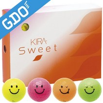 카스코 키라키라 스위트 여성용 스마일 골프공 1다스, 4색