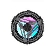 rgb 조명이 있는 휴대 전화 라디에이터 al 02 반도체 마그네틱 쿨러 스마트 폰과, 검은색