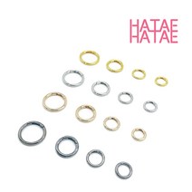 하태하태 오픈형 오링 DIY 메탈 원터치오링 키링 개고리 열쇠고리 부자재, 01.골드-41mm