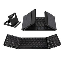 [EWiN] Bluetooth 키보드 무선 키보드 숫자 키패드 포함 접이식 JIS 일본어 배열 조용한 초박형 USB 충전 스탠드 부착 iPad태블릿스마트폰 iosAndroidWindowsMac에 대응 (Black)