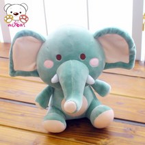 코끼리인형 코끼리쿠션 인형쿠션, 그린
