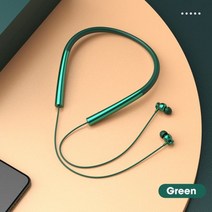 스포츠 무선이어폰 가벼운 넥밴드 불루투스이어폰 107216, 02. green