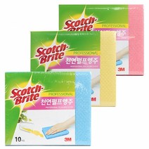 3M 천연펄프행주 3가지색상 10매입 L200, 3M 천연펄프행주L200 파랑