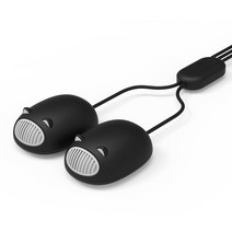 휴대용 USB 플러그 신발 건조기 소독 탈취 살균 빠른 워머 4 단계 속도 조절 가열, 01 블랙 컬러