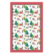 울스터 위버스 스케이팅 도그 면 티타올 크리스마스 소품