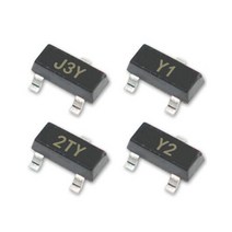 자동차 전방 감지 센서 100PCS S8050 J3Y S8550 2TY SS8050 Y1 SS8550 Y2 SOT23 SMD S9013 J3 SI2301 A1SHB 597EA 3, ZMM3V6 100PCS