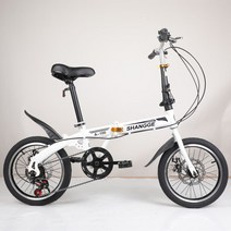 접이식 미니벨로 16인치 20인치 성인 학생용 출퇴근, FX 가변 속도 쿨 블랙 16인치