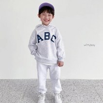 재주소년 ABC후드티 그레이 5호 1장있어용