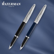 워터맨 만년필 까렌 레더 CT 2색상, 상세설명 참조, F-기본촉/블루 (1WW122067)