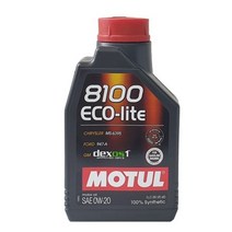 모튤 8100 에코 라이트 0W20 합성유 엔진오일 교환 가솔린 디젤 1L, 2개, 1000ml