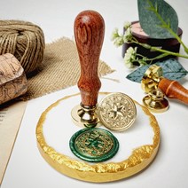 실링왁스 인장 스탬프 3D 헤드 청첩장 씰링 시리즈1 마법별 (3cm), 우주고래