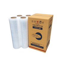 국산 투명 스트레치필름 공업용랩 파렛트랩 18mic, 18mic x 500mm x 350m, 1BOX (4Roll)