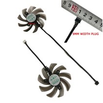 그래픽카드 팬 수리 부품 fdc10h12s9 c ga91s2u rtx 2080 2070 2060 그래픽 카드 palit rtx2060 rtx2070 rtx2080 듀얼 게임프로, 9mm 플러그 ga91s2u, 9개의 블레이드