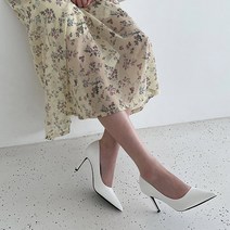 럭슈/베이직펌프스 여성하이힐 민자 여성 정장구두 면접화 웨딩 파티 8cm