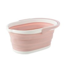 가정용 아기 접이식 휴대용 샤워 욕조 애완 동물 수영장 직사각형 두꺼운 플라스틱 다기능 물 저장 통, pink
