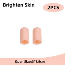 2pcs 부드러운 실리콘 손가락 보호기 튜브 발가락 분리기 굳은살 건막 교정기 옥수수 물집 보조기 발 관리 도구, 5-사진으로