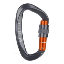 강철 고강도 스텐 카리 비너 카라비나 등산 카라비너 휴대용 고강도 버클 튼튼한 초경량 락 형 안전 야외, 07 Orange  Black