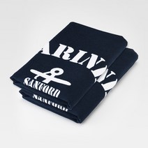 1+1 마린 대형 비치타올 팬션타올 대형수건 네이비+네이비