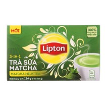 LIPTON Tra sua Matcha 립톤 녹차 밀크티, 6개, 136g