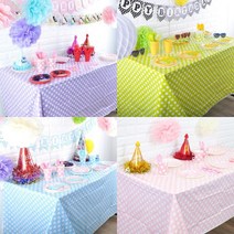 과자파티 행사 땡땡이 파티 테이블보 키즈 청혼 유아동 배경 신랑 요양원 여친, 라임
