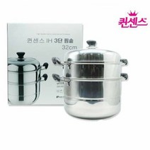 퀸센스 인덕션 찜솥 찜냄비 찜통 떡시루 찜기 32cm, 본상품선택