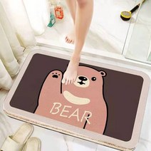 모조 캐시미어 만화 카펫 양각 욕실 매트 측면 바닥 깔개 샤워 룸 도어 미끄럼 방지, 05 NO5_02 500MMx800MM