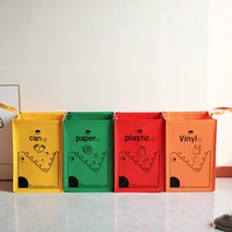 베란다 다용도실 재활용 분리수거함 커피숍 쓰레기 펫트병 휴게실 분리배출 아파트 캔, option__ 컬러크릉이분리수거함/4P, option__ 재활용 분리수거함 가정용 사무실 쓰레기, 컬러크릉이분리수거함4P, 1개