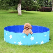 반려동물 접이식 수영장 PK020 80 x 30 cm, 블루, 1개