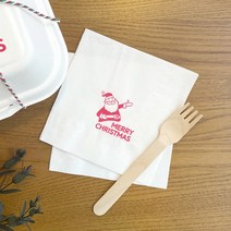 [소행섬] 산타 냅킨 (화이트), 1팩(500매입)