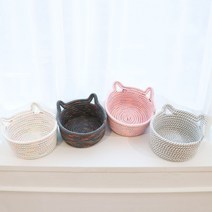 디에스리빙 고양이 바구니, M, 핑크