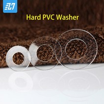 PVC 하드 와셔 플라스틱 플랫 페이드 가스켓 나사 볼트용 투명 절연 M1.2 1.4 1.7 1.8 M2 M2.5 M3 M4 M6 M8 M10 M12