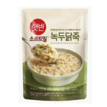 햇반 소프트밀 누룽지닭백숙죽 420g, 2개