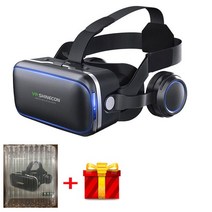 VR 게임기 안면 스마트 글라스 브이알 헤드셋 기계 오락기 vr 원래 -shinecon -box 6.0 버전 가상 현실 3d 안경 컨트롤러 google 판지 폰, 협력사, 번들 2