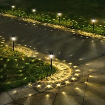 XIZIDA LED 태양광 옥외등 태양광 정원등, 6개, 머스타드