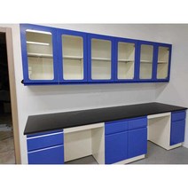 실험실 작업대 책상 과학실 학교 실험 연구소 테이블, 벽수납장 수납선반 1000x300x750