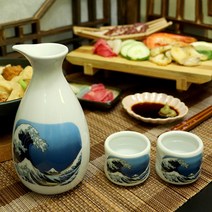 일식풍 도쿠리 & 사케잔, 독구리1p, 48. 파도 (블링172)