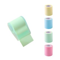 씨앤초이스 롤 스티커 메모지 리필세트, 그린+4롤