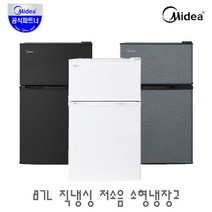 87L 2도어 저소음 미니 소형 냉장고 MR-87L /냉동실 원룸, 실버