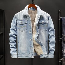데님 재킷 가을 겨울 남성 기모에 도톰한 빅 사이즈 보온 코트 뉴타임즈 H673Q101