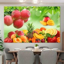 보석십자수 재물 400 500 초록 사과 청사과 비즈, 길이 120cmx 높이 75cm, 740멜론샐러드