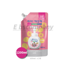 아이깨끗해 핸드워시 레몬향 리필, 1200ml, 100개