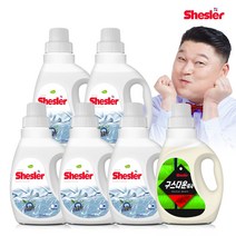 쉬슬러 세탁 액체 센스티브 고농축 세제 미니 650ml 5개 + 다운워시 점퍼 패딩 이불 전용세제 구스 650ml 1개, 단품